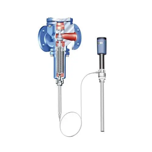 ARI-TEMPTROL® Temperature controller Thermo lock /-opening- / mixing and shunt valves according to DIN EN 14597